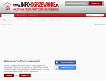 Tablet Screenshot of forum.info-ogrzewanie.pl